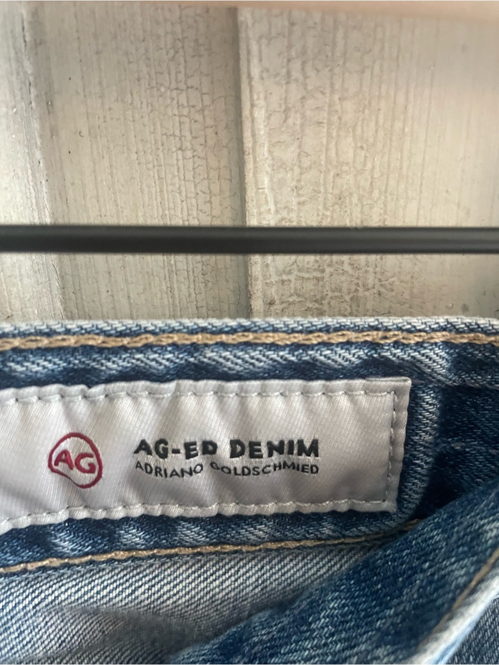 AG Adriano Goldschmied Nikki Short Light Blue Distressed Rolled Cuff Jean Shorts - Picture 10 of 14